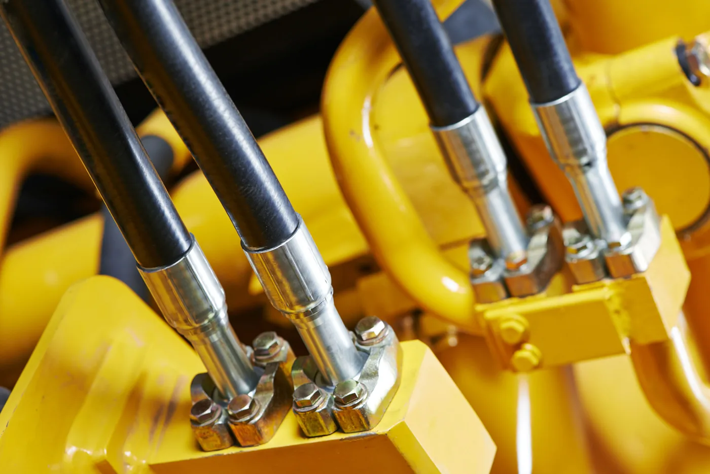 Hydraulic hose repair at HydroLine workshop Muscat